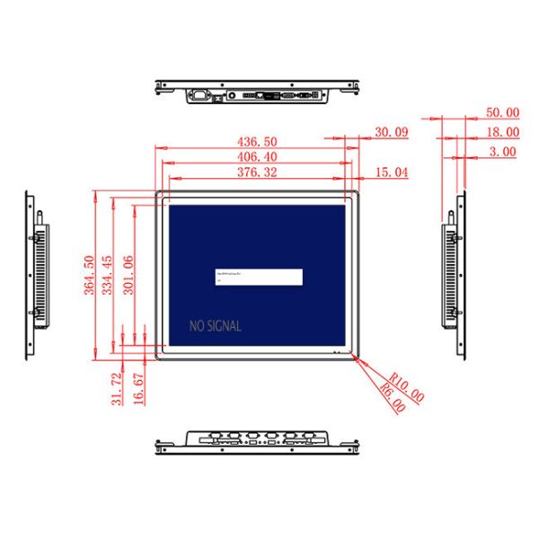 19-Inch Durable Display for Access Control Panels and Transportation Systems