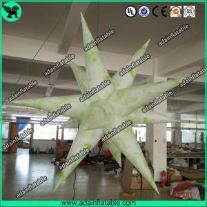 Wholesale 2m Green 210T Polyester Inflatable Star With LED Light For Party Hanging Decoration from china suppliers
