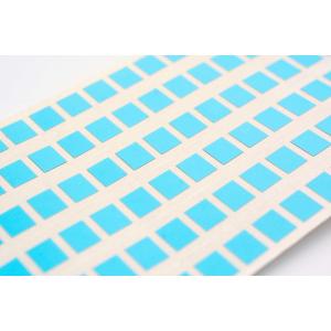 Matte Blue Low Temperature Labels 6mmx5mm 1mil High Temperature Resistant