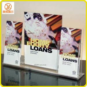 Wholesale Customized A4 A5 size Acrylic flyer leaflet holder from china suppliers