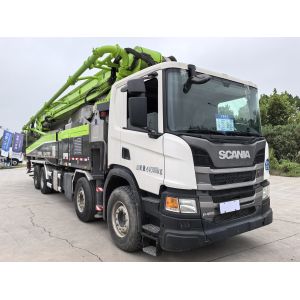 Used 2020 Zoomlion 56m Vertical Reach Concrete Pump Truck with 180 m³/h Pump