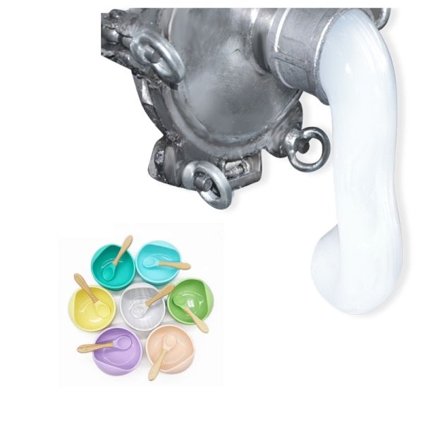 Food Grade Liquid Silicone Rubber LSR with EN 14350-2 Compliance 40-60 ShoreA