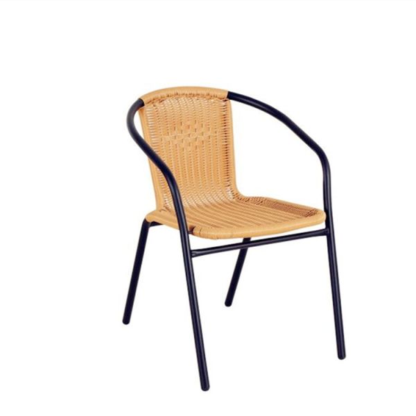 Quality Skilled Weaving Pattern H73cm W53cm Rattan Garden Chairs Elegant Design for sale