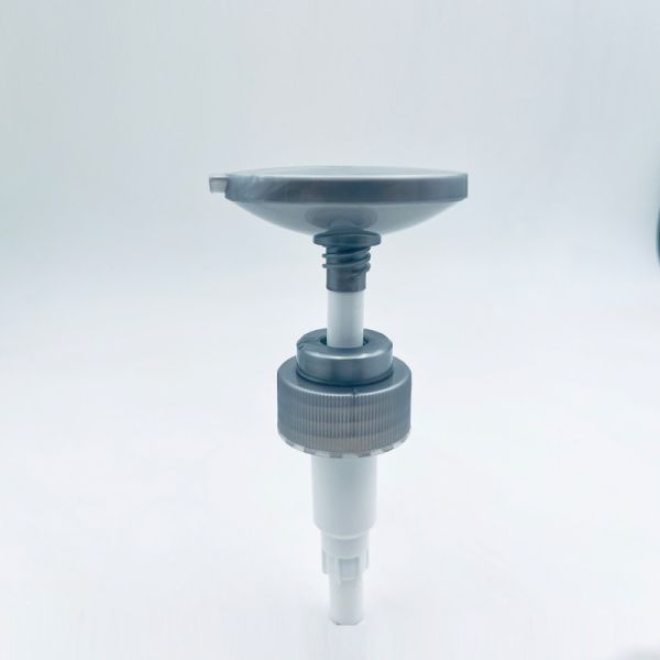 Quality Empty 24-410 Black Plastic Lotion Pumps Cylinder Shaped Clear for sale