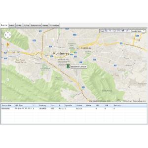 Customized Multiple Language GPS Car Tracking Software Google Map Management