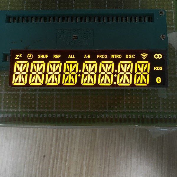 Quality Super Bright Yellow Custom 8 Digit 8 Segment Led Display  Low Power Consumtion for sale