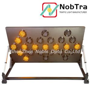 Safe Warning Function IP54 LED Arrow Board With Double Push Arrow Board