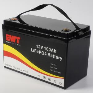 China Long-lasting 12V Lithium Iron Phosphate Battery with Charge Temperature Range of -20°C To 60°C and 2000 Charge Cycles on sale