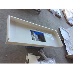 Solid Stone Sparkle Quartz Countertops , Quartz Kitchen Top Heat Resistance