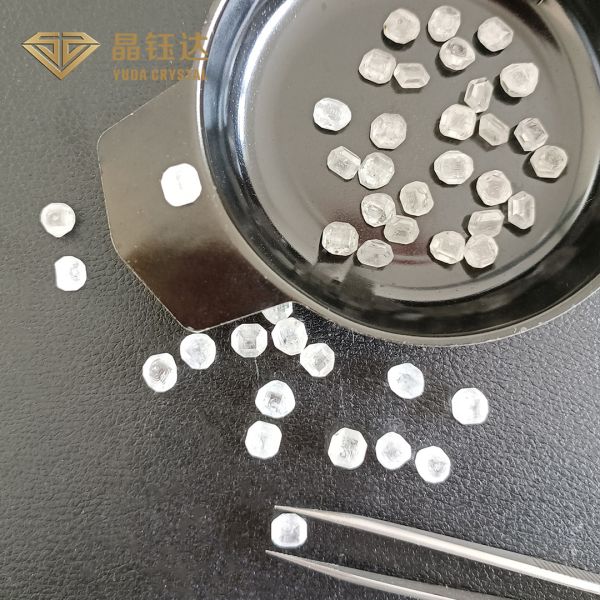 Bigger Size Vs Clarity Synthetic Diamonds DEF Color Raw Lab Grown Diamonds For