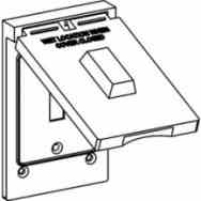 Aluminum Raised Rectangular Weatherproof Box Covers Electrical Receptacle Covers