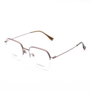 Titanium Half Frame Glasses Polygons Titanium Glasses Beta Titanium Frame