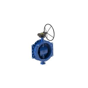 Drinking Water Blue High Performance Butterfly Valves With Arch Shape Design