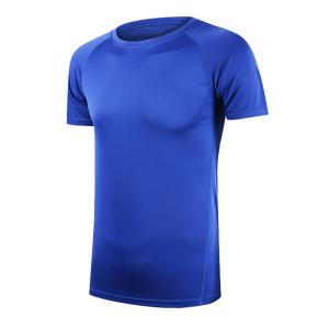 China Men's Sports T-shirts, preshrunk Quick dry fabric T-shirts, promotional Logo printed T-shirts, Wholesale in bulk on sale