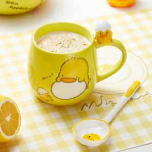 Ready To Ship In Stock Cartoon yellow duck large capacity home mug creative