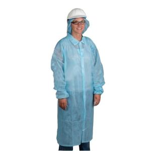 20gsm Non Woven Disposable Lab Coat With Velcro Closure