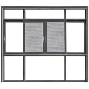 Wood Gain Aluminium Sliding Window Profile Anodised aluminium glass frame