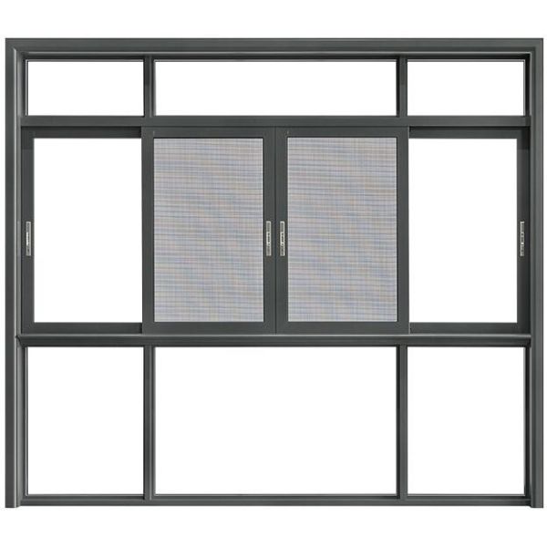 Wood Gain Aluminium Sliding Window Profile Anodised aluminium glass frame