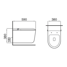 Modern Smart Toilet With Toilet Lighting for Your Control Smart Home