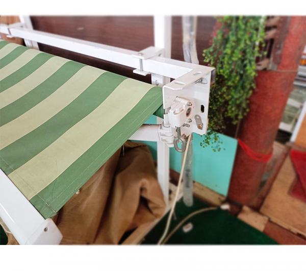 aluminum retractable awning of gear box for manual handle