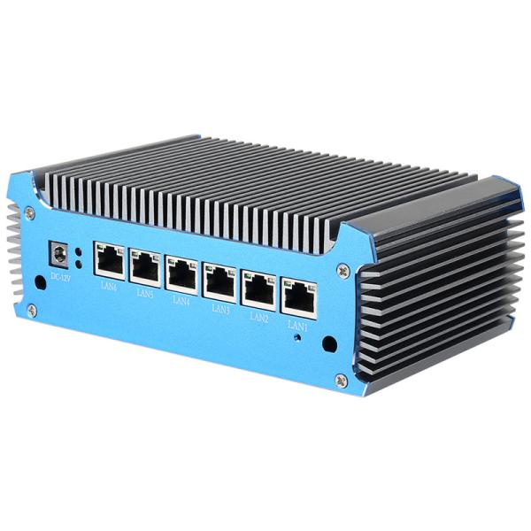 Quality Intel Celeron 3865U Soft Router Mini PC With 6 RJ45 i211AT Gigabit LAN And DDR4 RAM for sale