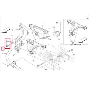 For Maserati Quattroporte M156 Ghibli M157 Front Left & Right Sway Bar End