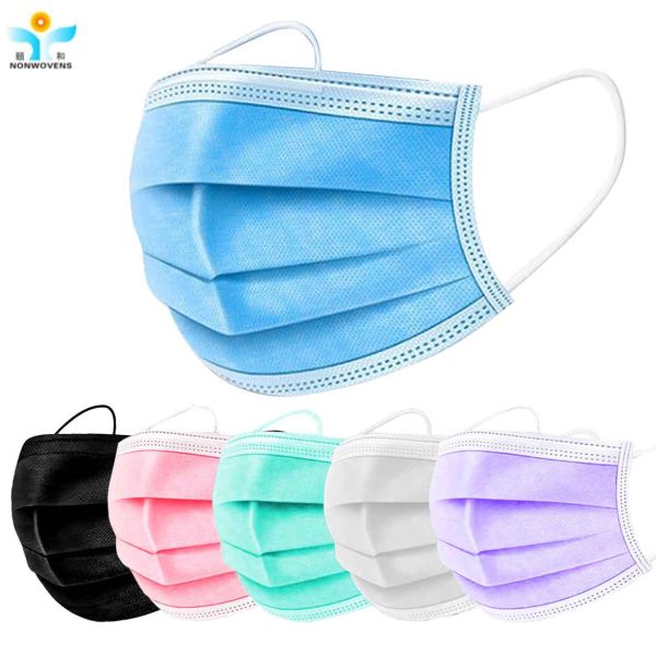 PP SMS Meltblown Surgical Face Mask Nonwoven Fabric Earloop Elastic