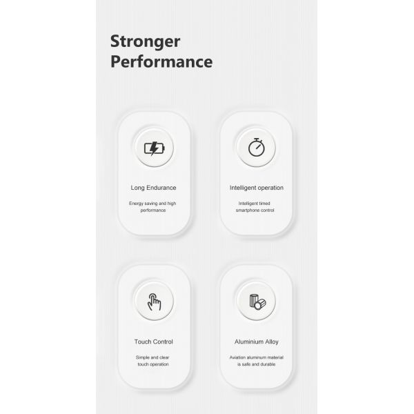 Aroma diffuser side profile with control buttons