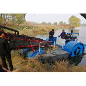 China price aquatic lake floating weed harvesting machine of river clean channels on sale