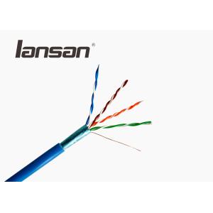 Al Foil Shield Cat5E FTP Cable 0.5mm CCA 4Pairs HDPE Insulation