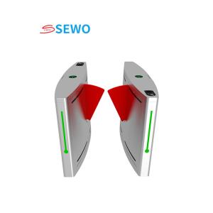 Automatic Flap Barrier Turnstile Gate For Gym Pedestrian Access Control