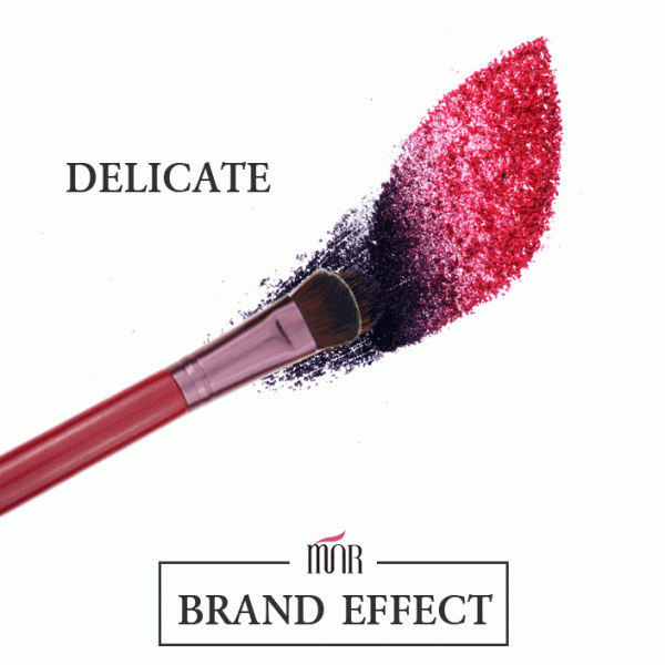 Red Wool Hair Makeup Eyeshadow Blending Brush 6g Opp Polybag Package