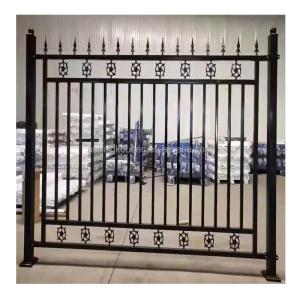 Rust-Proof Galvanized Wrought Iron Fence with Heat Treated Pressure Treated Wood