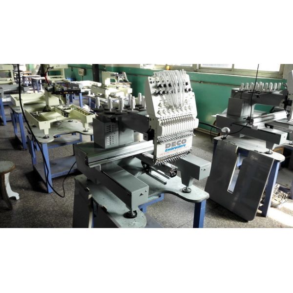 Multi - Languages Touch Panel Single Head Embroidery Machine With Thready Holding System