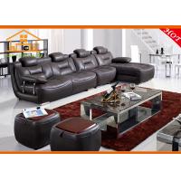 China modern italian cheap black tufted microfiber leather sleeper reclining sectional corner sofa set factory sofa sale for sale
