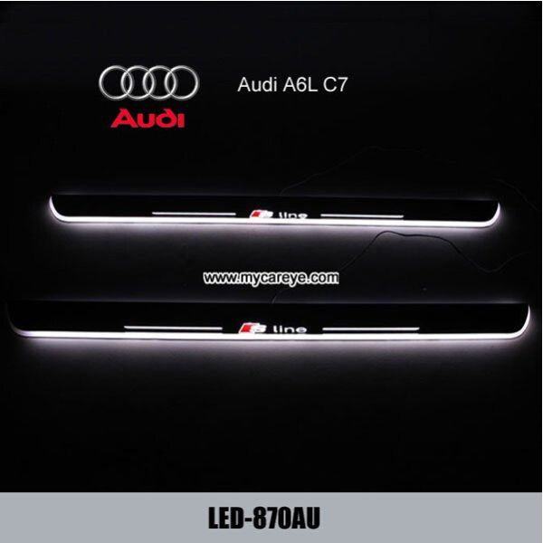 Quality Audi A6L C7 LED Lights Scuff Plate protector Threshold Tread car Pedal for sale