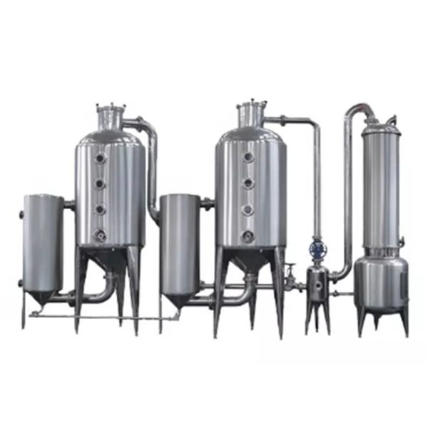 Herbal Liquid Industrial Extraction Equipment Single Double Effect Evaporator