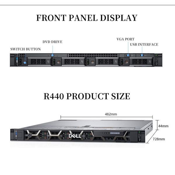 PowerEdge R440 Xeon Silver 4110 x 2 / RAM 64GB / 480GB SSD x 2 / 4TB x 2