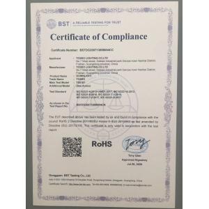 Toseo Lighting Co., Ltd. Certifications