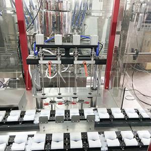 Custom Four Nozzle Cream Filling Machine Liquid Cycle Filling Line