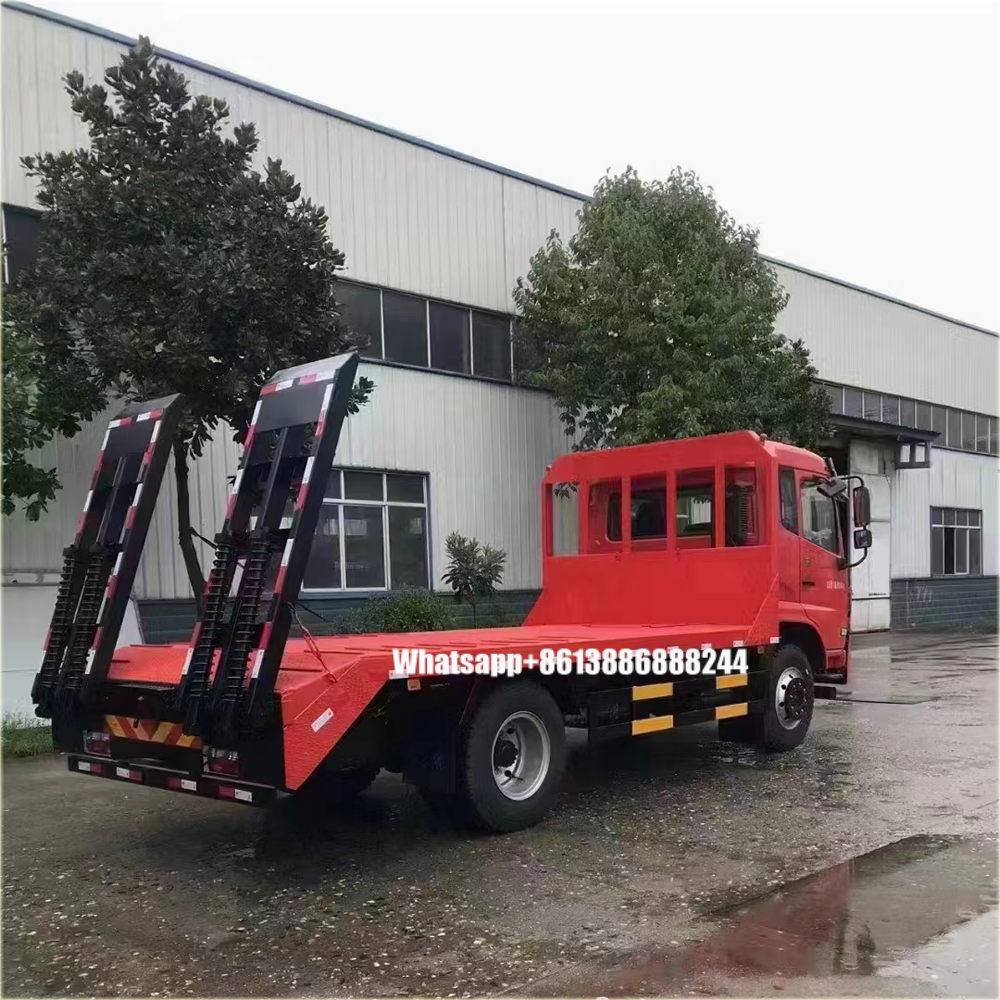 Dongfeng Flatbed Truck With Self Unloading Dump Euro VI Discharge Basis Standard