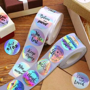 Packaging Synthetic Label Paper Sticker Roll Round Circle Waterproof