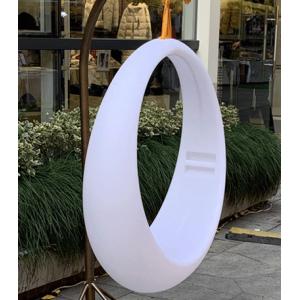 Amusement Facility Glow Led Swings With Hanging Frame