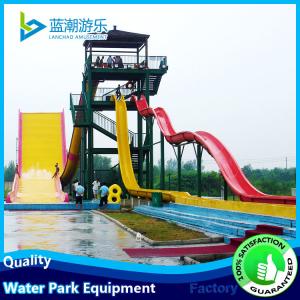 High Capacity Fiberglass Water Slide for Water Parks with 12 Months Warranty and