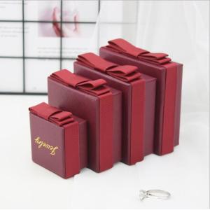 Wholesale Recycled Paper Jewelry Packaging Box With Ribbon Inner Support from china suppliers