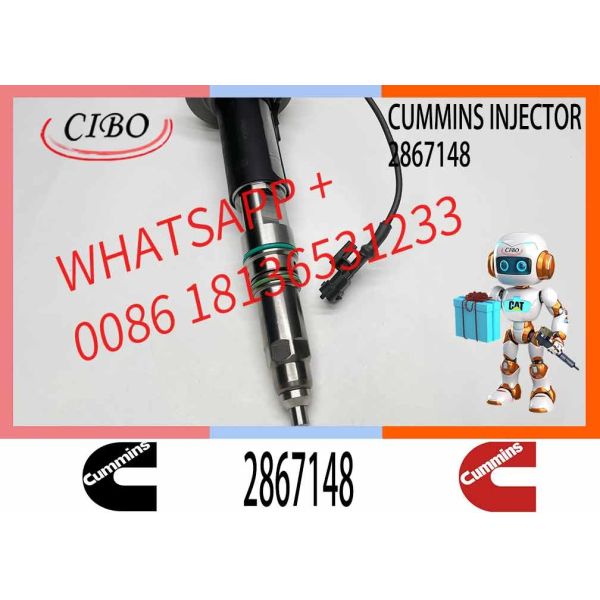 QSK60 Diesel Engine Parts 2867148 System Common Rail Fuel Injector For Cummins