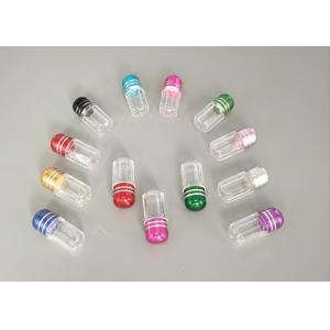 PS Clear Plastic Pill Bottles OEM Single Capsule Packaging