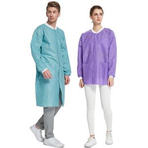 S&J Disposable scrub suit uniform non woven material scrub suit Medical Uniform
