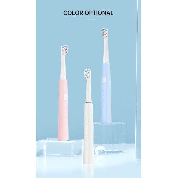 Portable Sonic Toothbrush with 70 Days Runtime 25000VPM and 2 Brush Heads