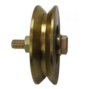Q235 Metal Y Groove Sliding Gate Wheel With Bolt